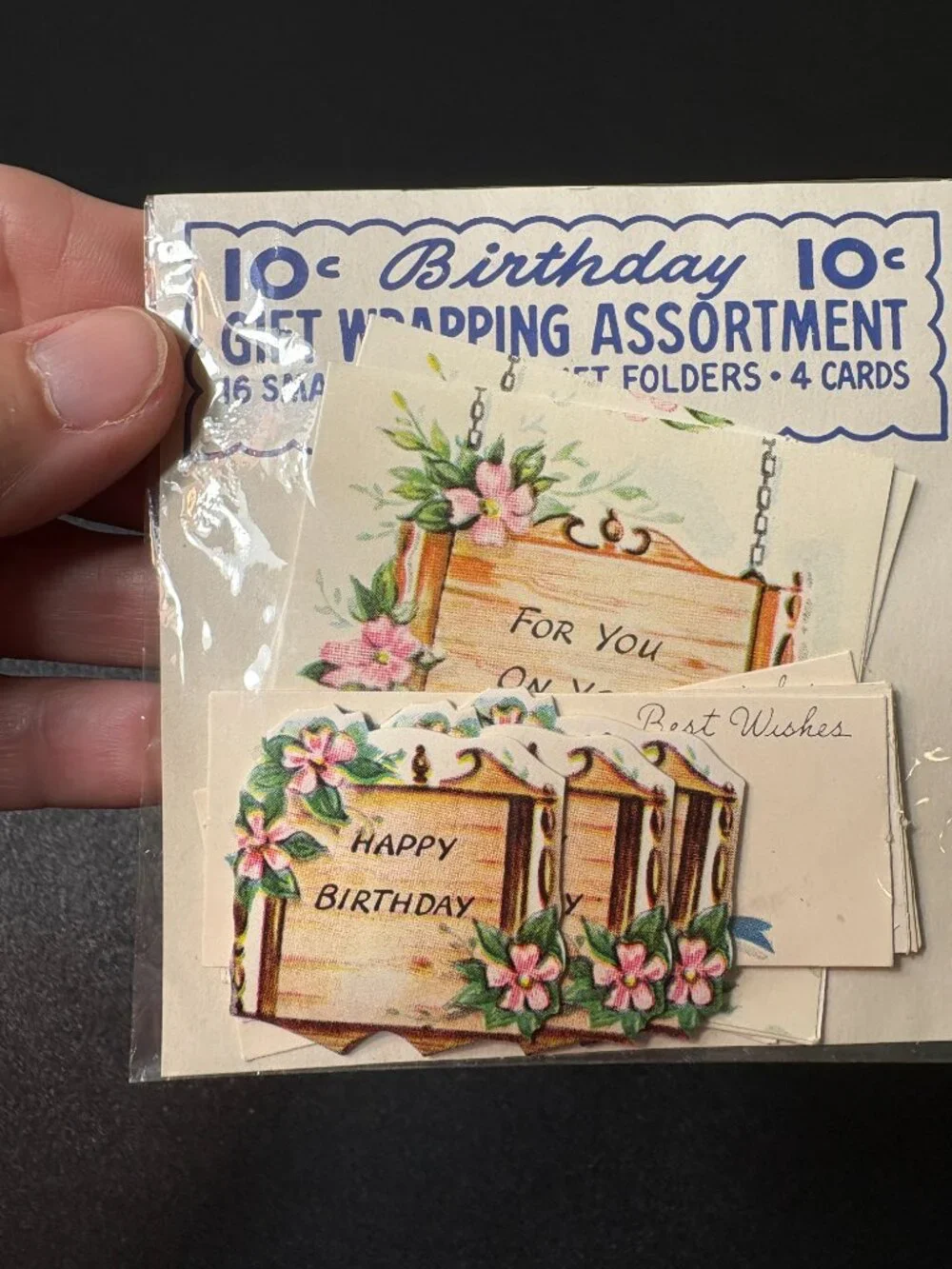 3 Unopened Vintage Gift Seals. Mid Century Ephemera